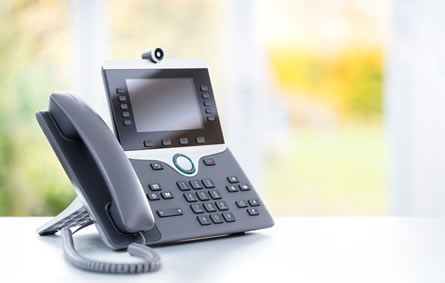 Phones in a home office